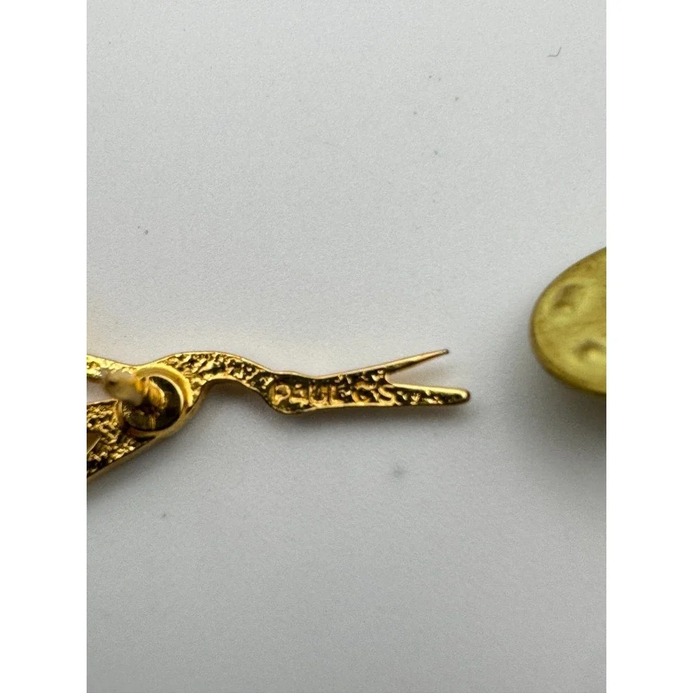 Vintage Paul C. Tie Tack Scissor Stork  Seamstress Lapel Pin Pelecis Lapel Pin